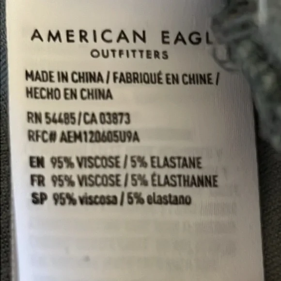 American Eagle Spa Blue Velour Cropped Pullover Hoodie Size Small - Picture 9 of 11